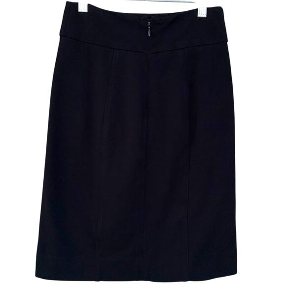 BCBGMaxazria Black Skirt High-Rise Stretch Back Zip Size Small - Picture 2 of 10
